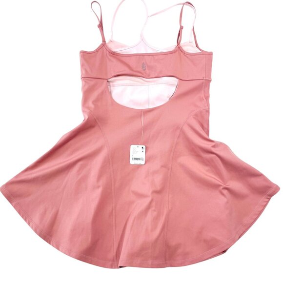 NEW Free People FP Movement Baseline Tennis Dress Petal Pink SZ L - Picture 2 of 8